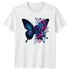 Floral Butterfly T-Shirt. Nature Flower Wing T-Shirt.