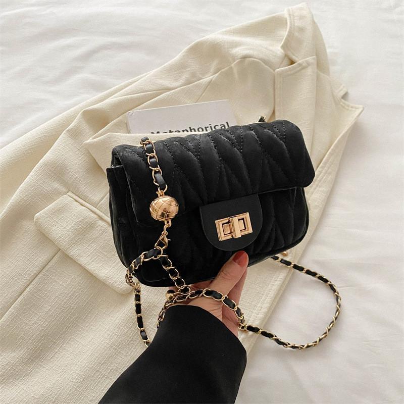 Fashionable Street Style Pu Shoulder Bag With Unique Design And High-quality Material For Women Casual Crossbody Bag In Black