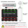 Geekworm X1206 V2.0 Power Management Board 21700 5V UPS HAT Compatible with 4 Cell 21700 Batteries for Raspberry Pi 5