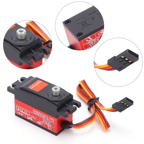 14KG Metal Gear Servo, High Torque, Aluminum Alloy, for 1:10 Remote Control Drift Cars, Jump Rope, and Model Car Accessories