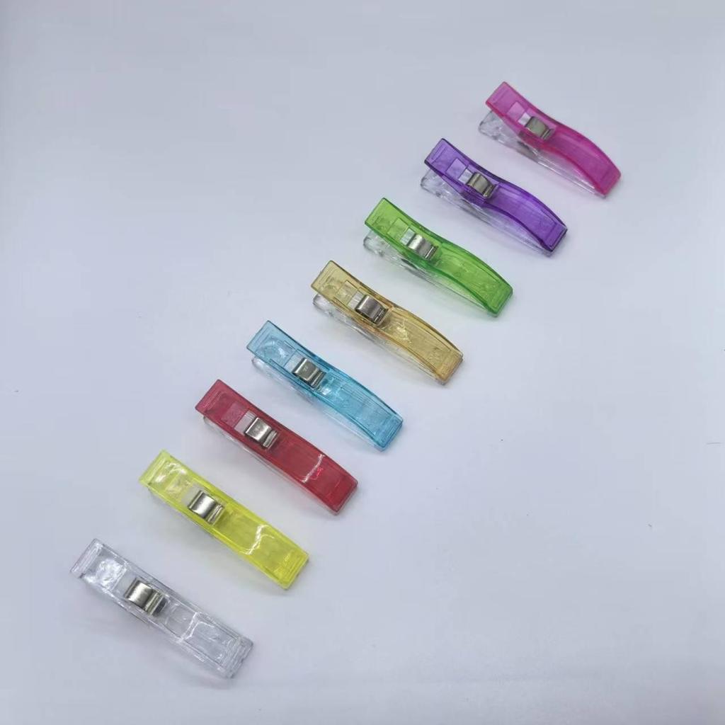 Colored Edge Sewing Positioning Clips, Patchwork Clips, Long Tail Plastic Clips for DIY Projects