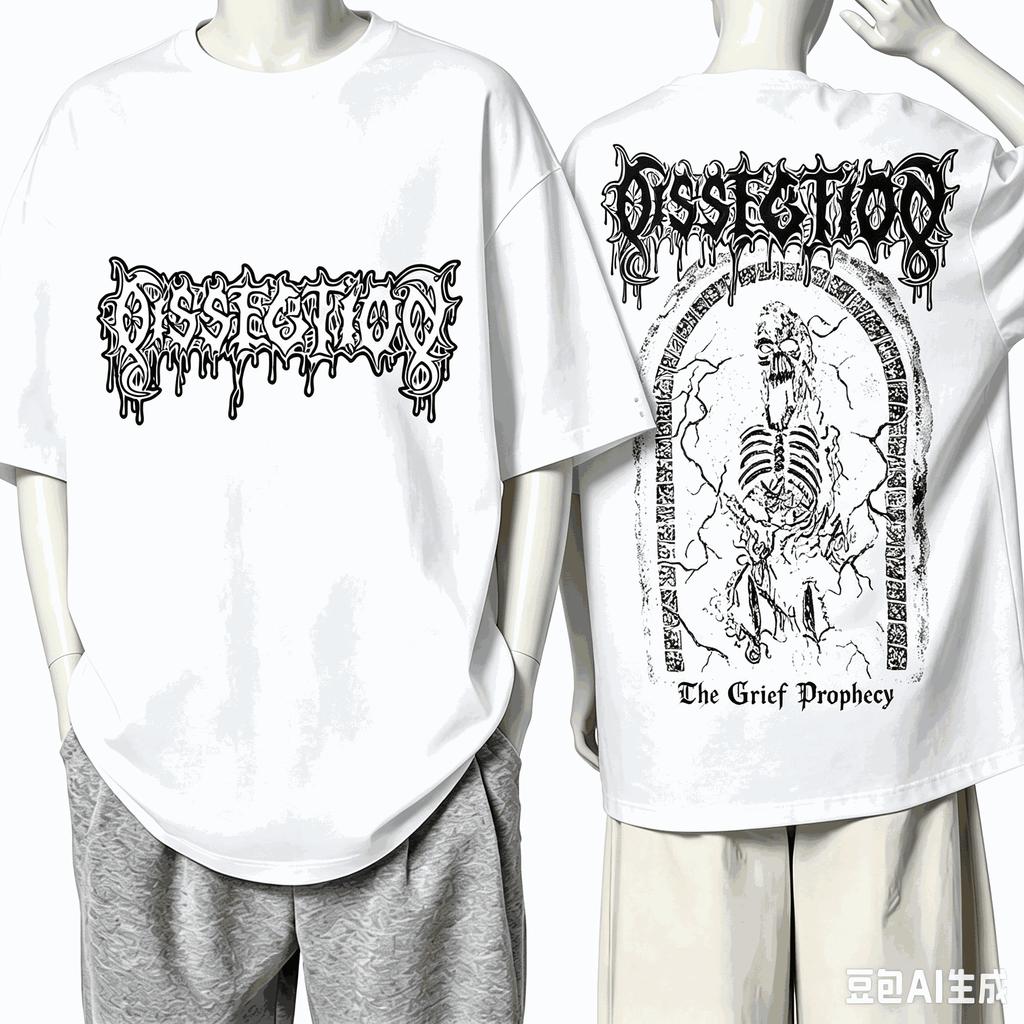 Dissection Band For Fan Gift Tshirt Unisex Unisex Harajuku Oversized Unisex Short Sleeve Streetwear High Quality Couples Breathable