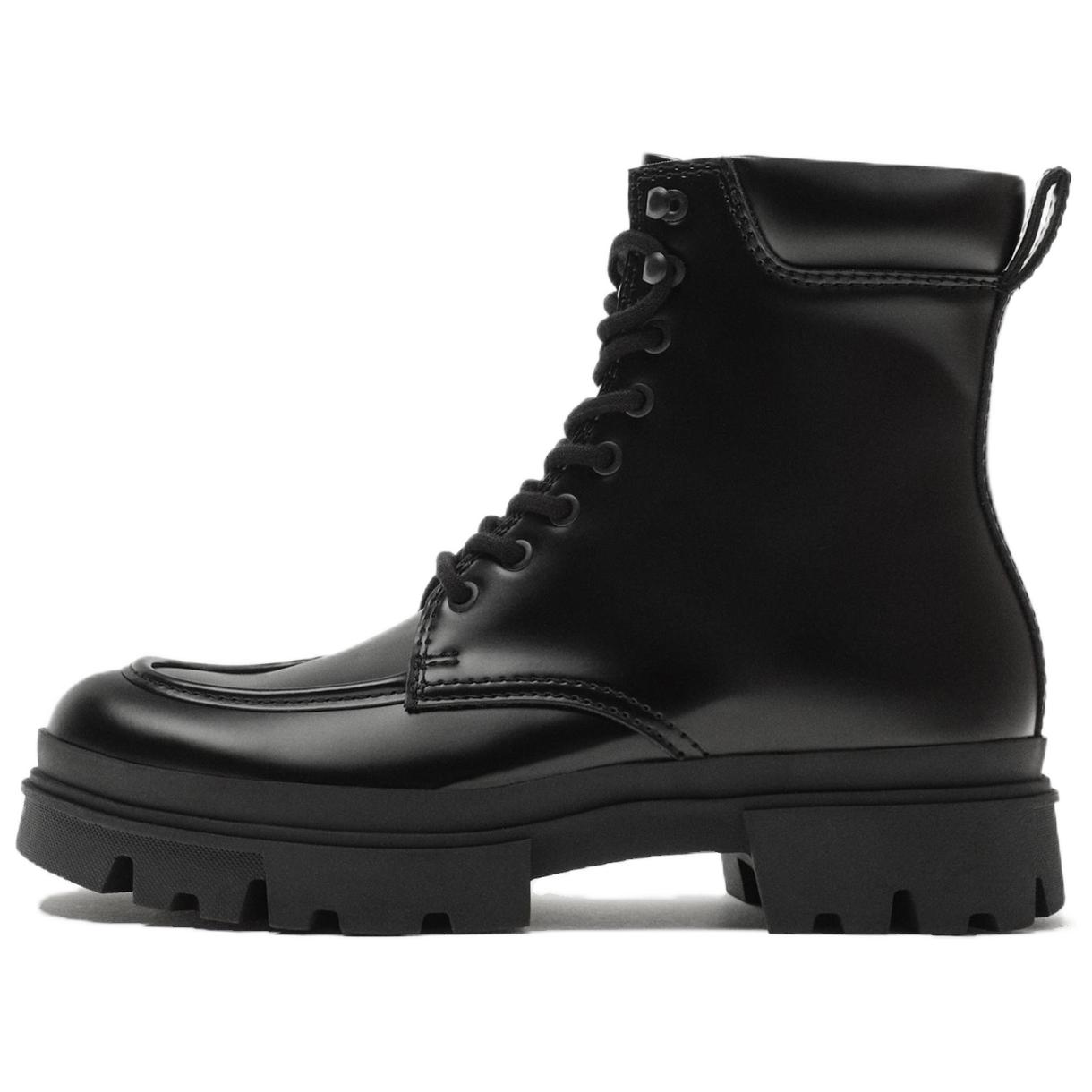 

Zara Модные Элегантные Универсальные Короткие Ботинки Мартин Мужские ботинки Черные 12053420800 40