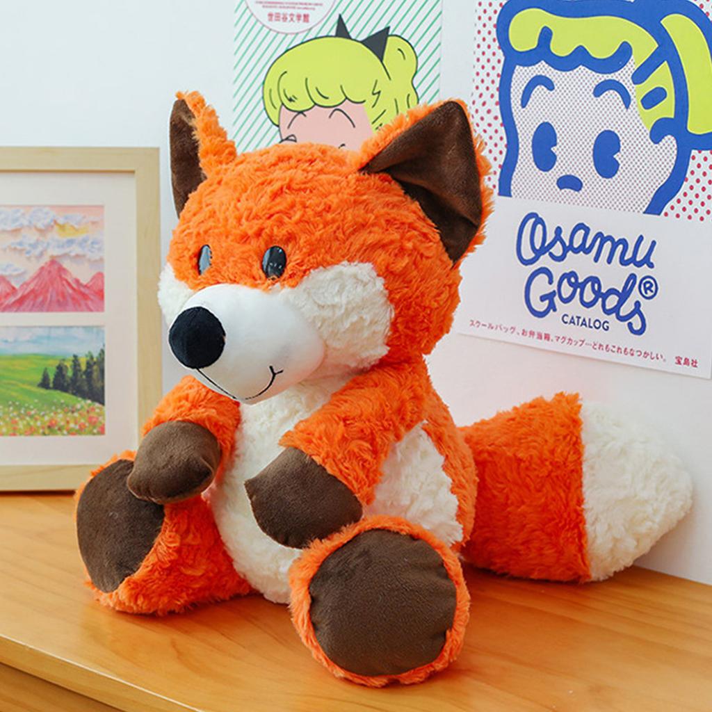 35cm Cute Cartoon FoxDoll Forest Animal Plush Toy Catching Machine Doll Children's Birthday Gift