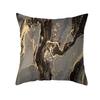 Nordic Marble Pattern Gold Edge Printed Peach Skin Pillow Cover Watercolor Ink Pattern Home Bedroom Pillow Cushion Cover