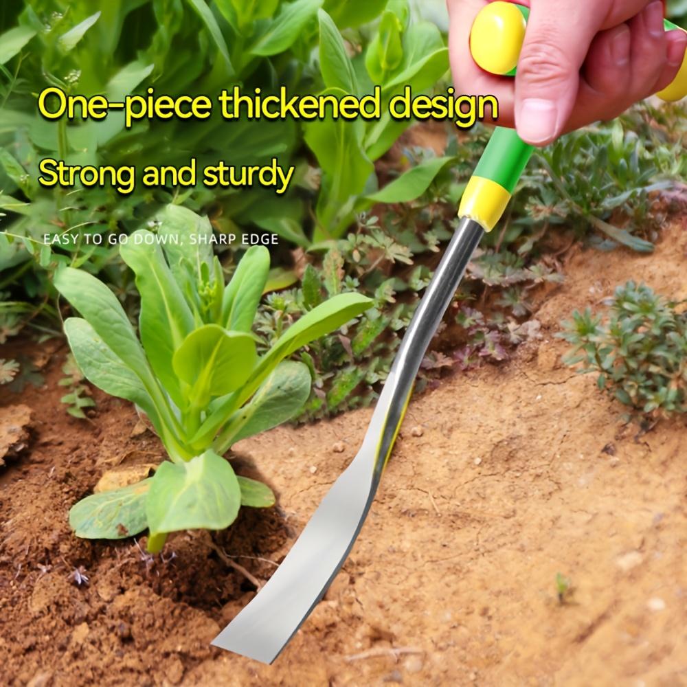 Heavy-Duty Stainless Steel Garden Shovel with Ergonomic Handle & Sharp Edges - Multi-Functional Tool for Planting, Digging, Loosening Soil