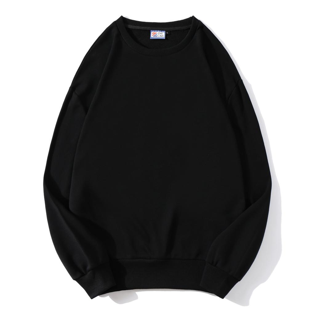 Spring new thickened sweatshirt advertising shirt crew neck long sleeve dropped shoulder trendy workwear sweatshirt men