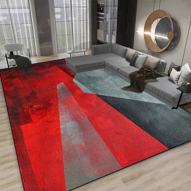 Modern Abstract Carpets For Living Room Large Area Decoration Parlor Sofa Floor Mats Washable Bedroom Rug Anti-Slip Kitchen Mat
