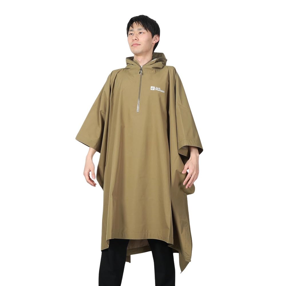 

Водонепроницаемый и дышащий пончо 5033751 JP TARP XFM PONCHO Высококачественный дождевик оливковый ONESIZE [Jack Wolfskin] Мужской (TEXAPORE CORE Ветрозащитный)