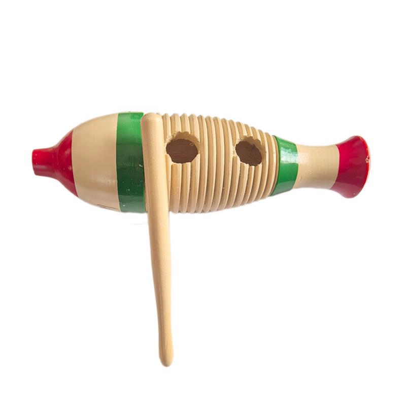 Orff Wooden Children's Frog Sound Tube - Percussion Instrument for Early Education