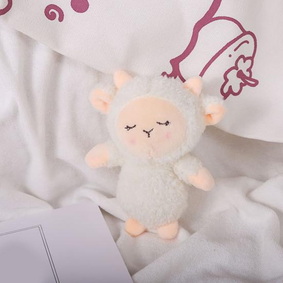 Vivid Sheep Pendant Soft Smooth Surface Cartoon Squint Sheep Plush Pendant for Ornament