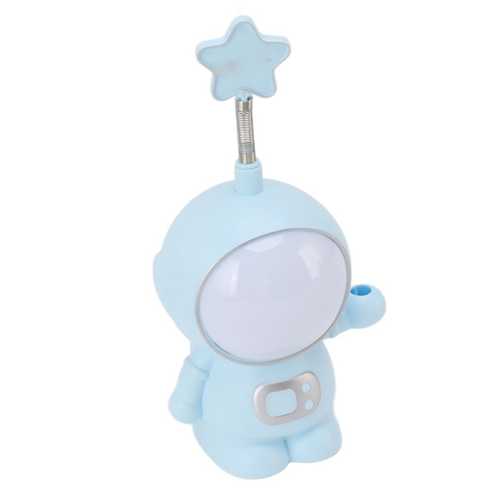 Astronaut Night Light 3W 5V LED Lamp USB Charging Pencil Sharpener Home Decoration Blue