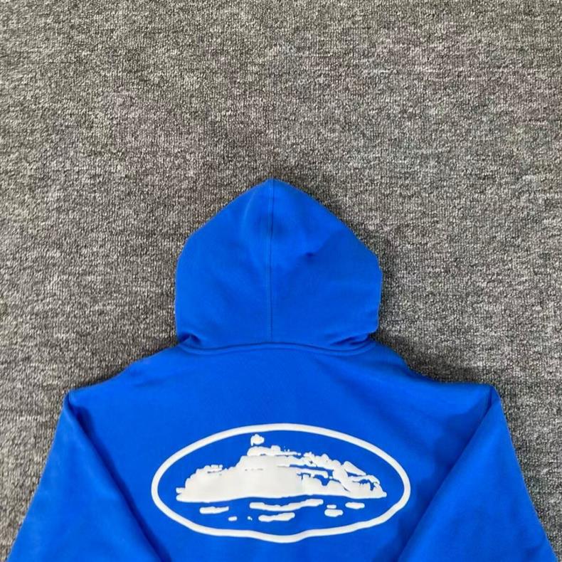 Corteiz Alcatraz Print Reißverschluss Hoodie - Herren Streetwear Lässige Sportjacke Set