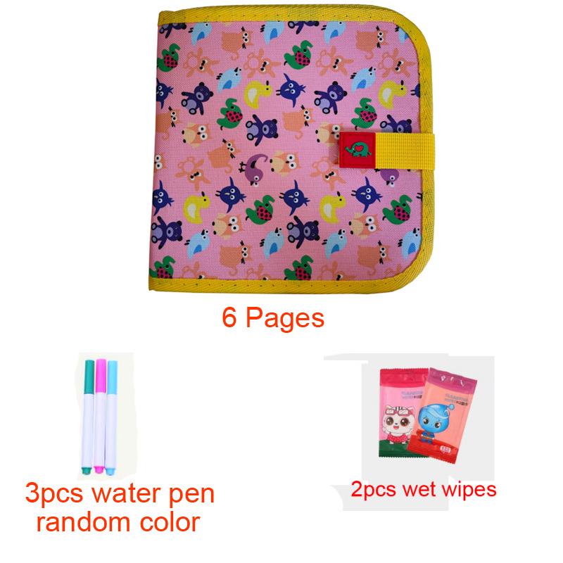 

Милая стираемая портативная книга для граффити, многоразовая книга для рисования мультяшных дудлов, набор для письма и рисования, для путешествий 6 Page 3 Pen-1