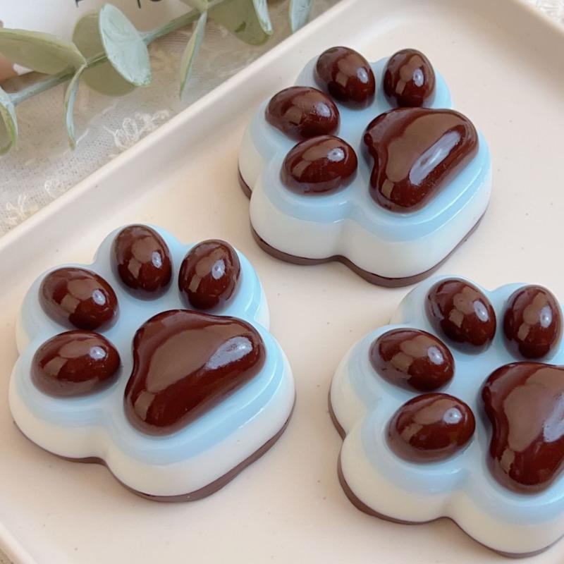Kids Slow Rebound Pinching Decompression Stress Relief Relax Toys Kawaii Sticky Chocolate Cat Paw Squeeze Toys For Children Gift