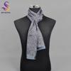 BYSIFA|Graue Seidenkrawattenschal Herren Wintermode 100% Seide Männlich Lange Schals Krawatten Marke Weicher Doppellagiger Schal Krawatte 160*26cm