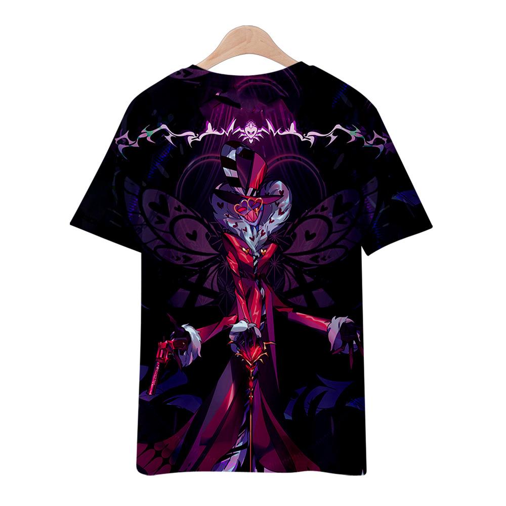 10 Colors Summer Fashion Women/Men's Casual Anime Hazbin Hotel Printed Cosplay Short Sleeve T-shirts