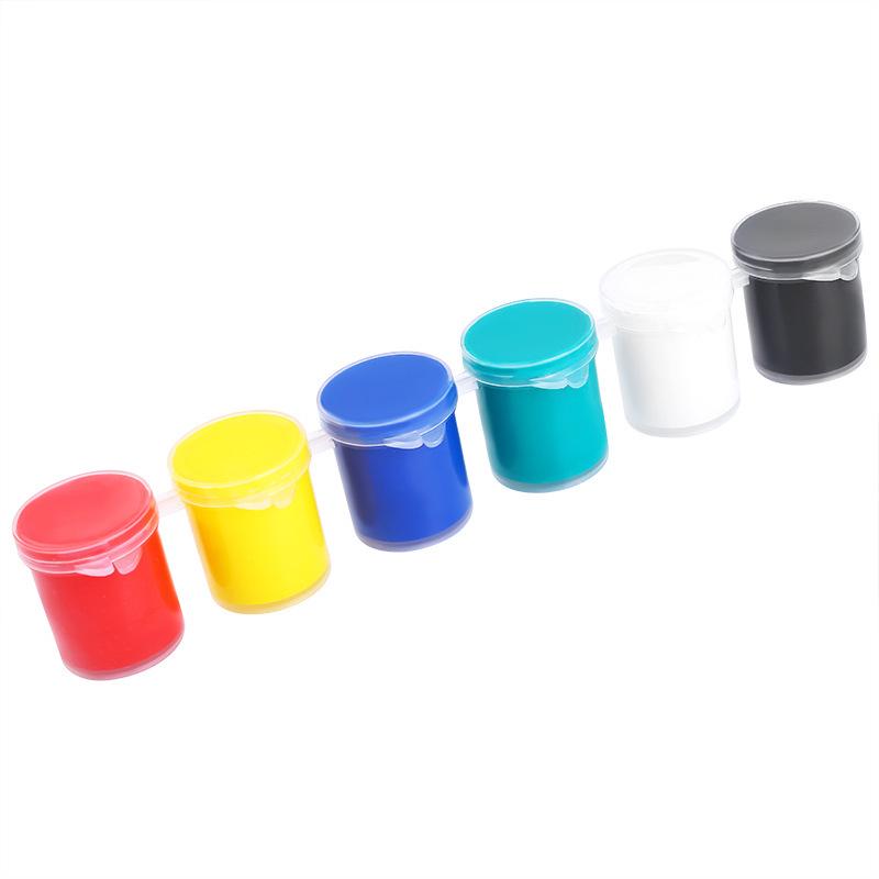 6-Piece 12-Color Acrylic Paint Set for Kids, 15ml Each, Creative Doodling & Painting