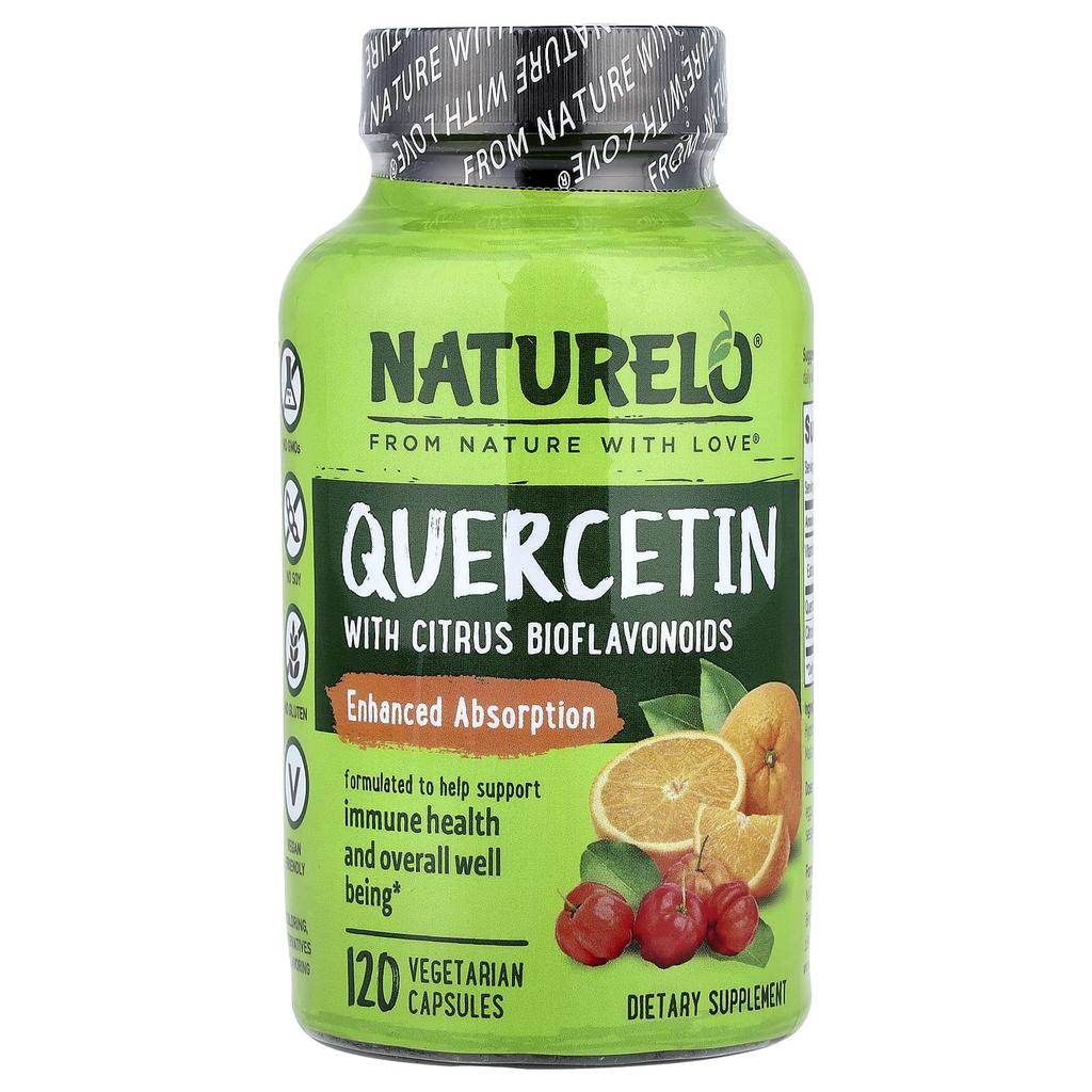 NATURELO, with Quercetin and Citrus Bioflavonoids, 120 Veggie Capsules