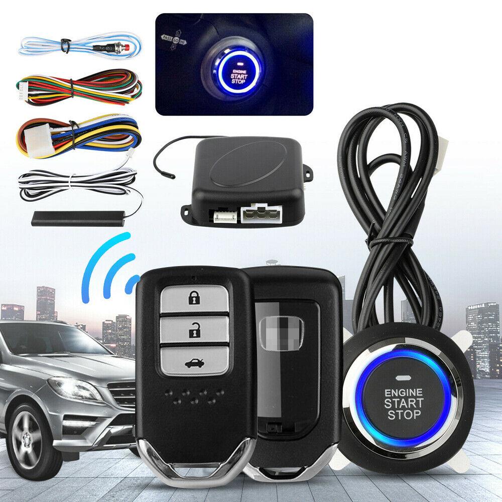 Buy Car Alarm Start Security System Key Passive Keyless Entry Push ...