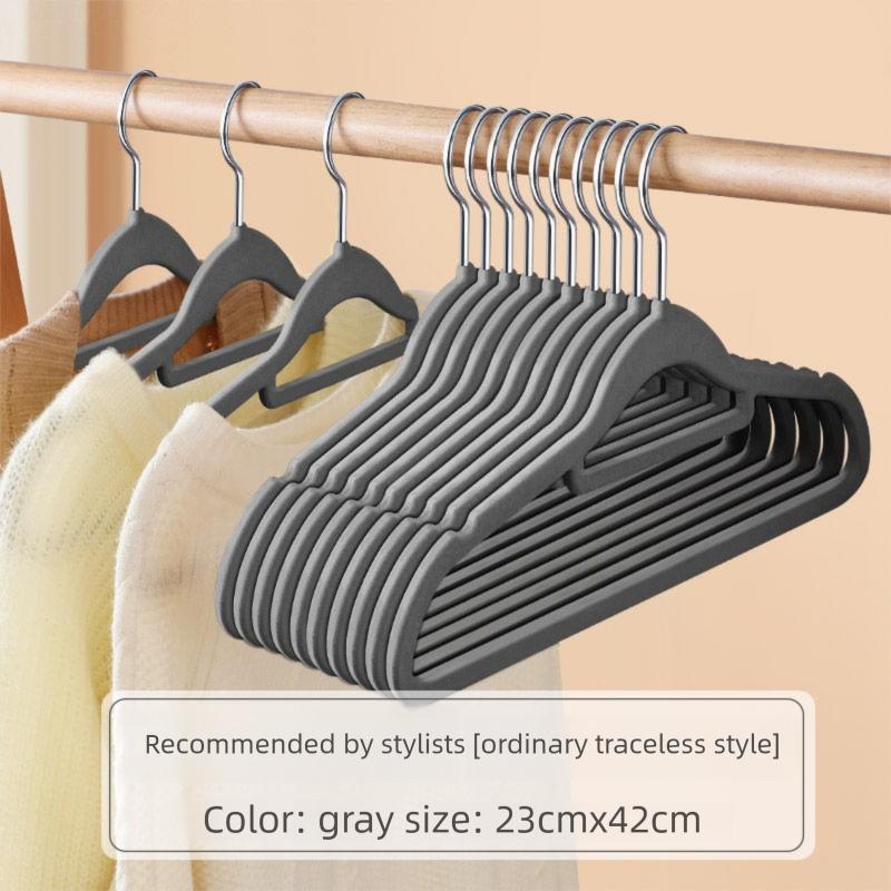 Thickened Hangers Non-Slip Household Clothes Hangers Rotatable Wide Shoulder Dormitory Dry and Wet Dual-Use Clothes Hangers