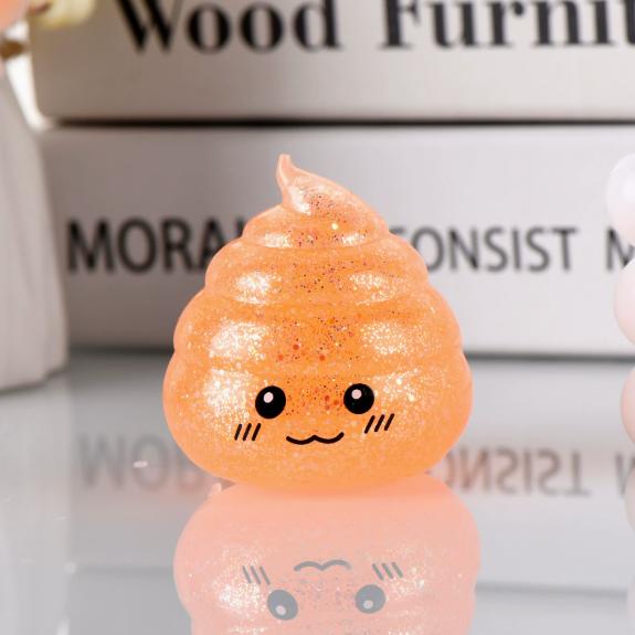 Neuheit Knet-Kacke Stressball Squishies Spielzeug Glitzer Lustig Dehnbar Quetschbar Fidget Spielzeug Für Erwachsene Scherzartikel zum 1. April Geschenk