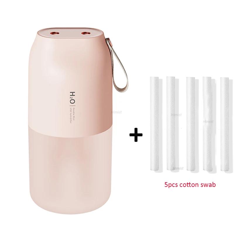 300ml Dual-Sprühnebler Luftbefeuchter 2000mAh USB Wiederaufladbare Batterie Kabellos Nebelerzeuger Vernebler Diffusor Licht Umidificador Geruch
