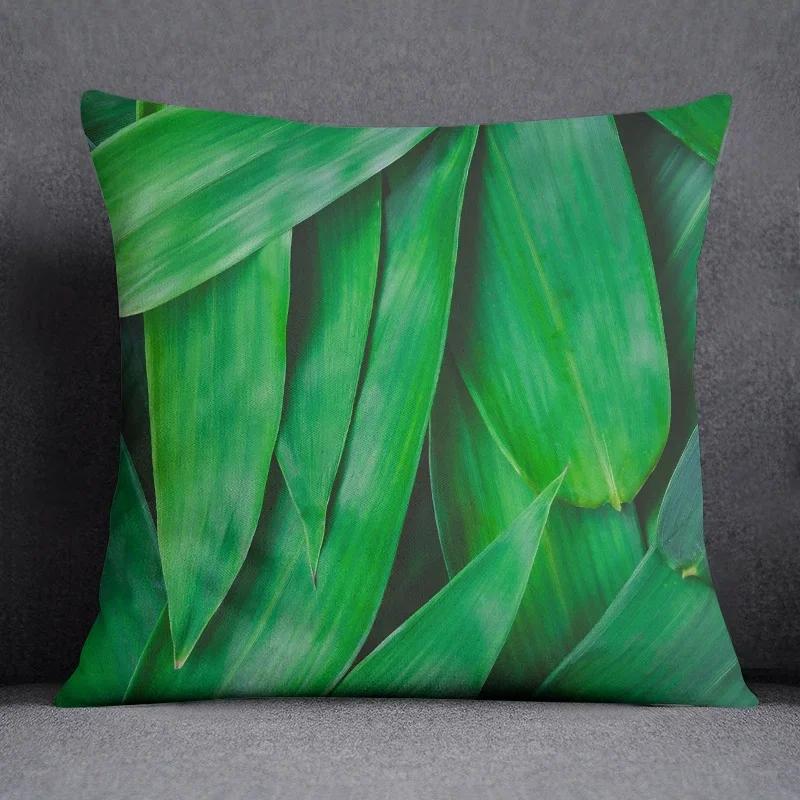 Bamboo Forest Pattern Series Pillow Gift Home Office Decoration Bedroom Sofa Car Cushion Cover Case