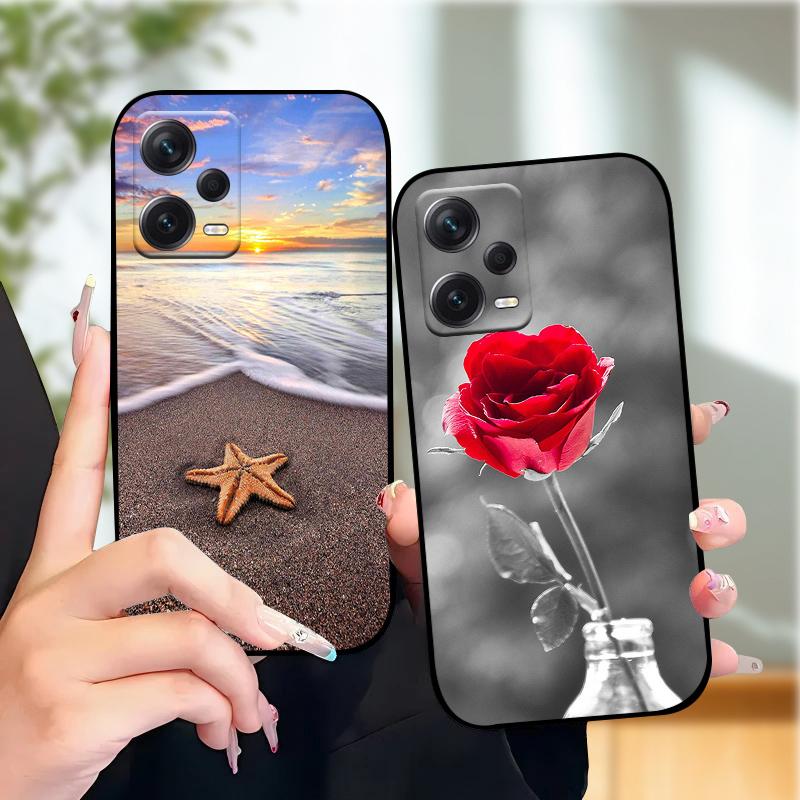 Schutzhülle für Redmi Note 12 Pro 4G 5G, TPU-Silikon-Handyhülle für Redmi Note 12 Pro+, weiche Schutzhülle für Redmi Note 12 Pro Plus