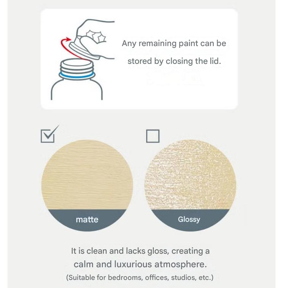Water Based Wall Paint 0.9L (0.238 US Gal, 0.198 UK Gal ) Economic Size