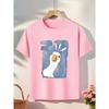 European Sizes Cute Rabbit Pattern T-Shirt - Soft and Comfortable with Adorable Rabbit Design,