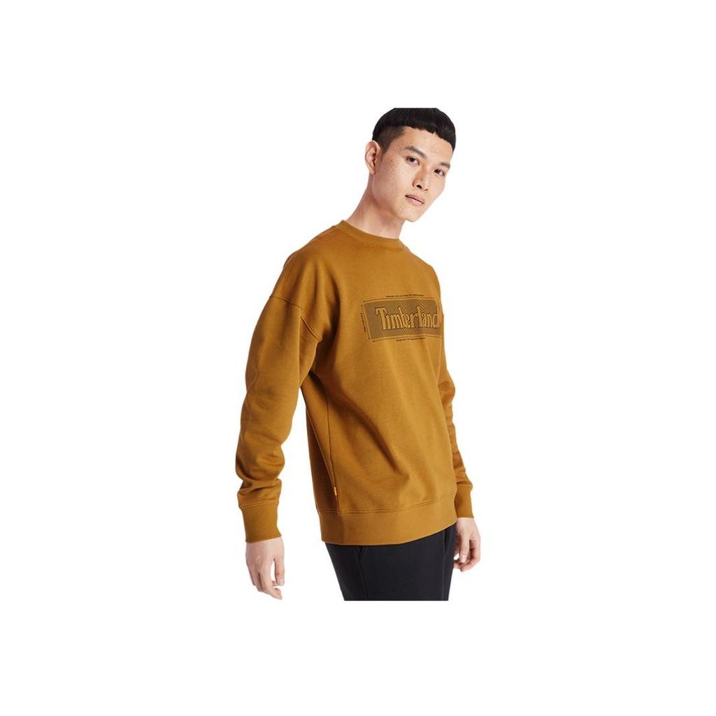 Timberland Outdoor Crew Neck Loose Pullover Sweatshirt Men Sweatshirt Wheat A2A14-P47
