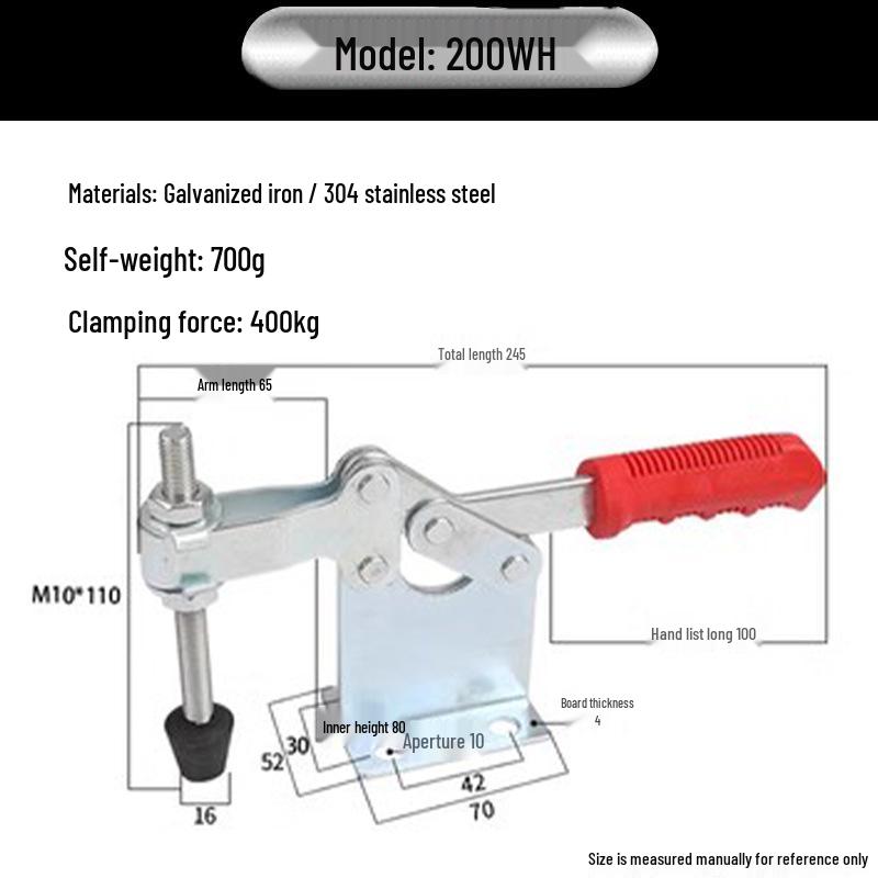 XB-203F Durable Quick Clamp Fixture for Machine Tools