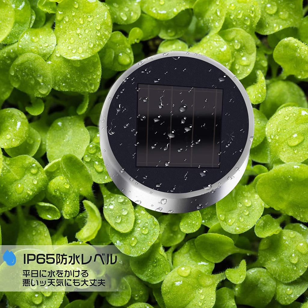 Set of 12 LED Garden with Light Automatically Turns On At Security Ideal for and Daylight White Lights, Solar-Powered, Waterproof, Recessed, Sensor,