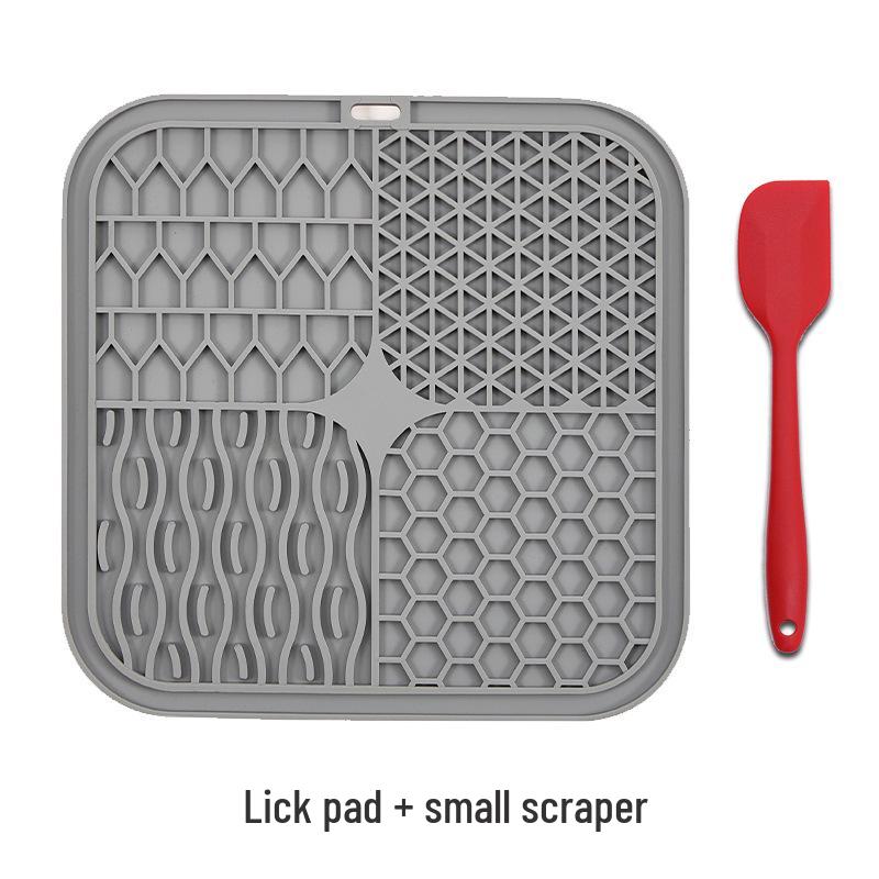 Silicone Lick Pad Slow Feeder Mat with Suction Cups, Food-Grade Pet Feeding Placemat