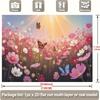 2D Spring Flower Butterfly Backdrop, Dreamy Garden Photography Background
