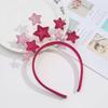 1pc Cute Star-Shaped Headband with Golden Glittery Finish - Perfect for Birthday Parties&Christmas Decorations,Festive Accessory