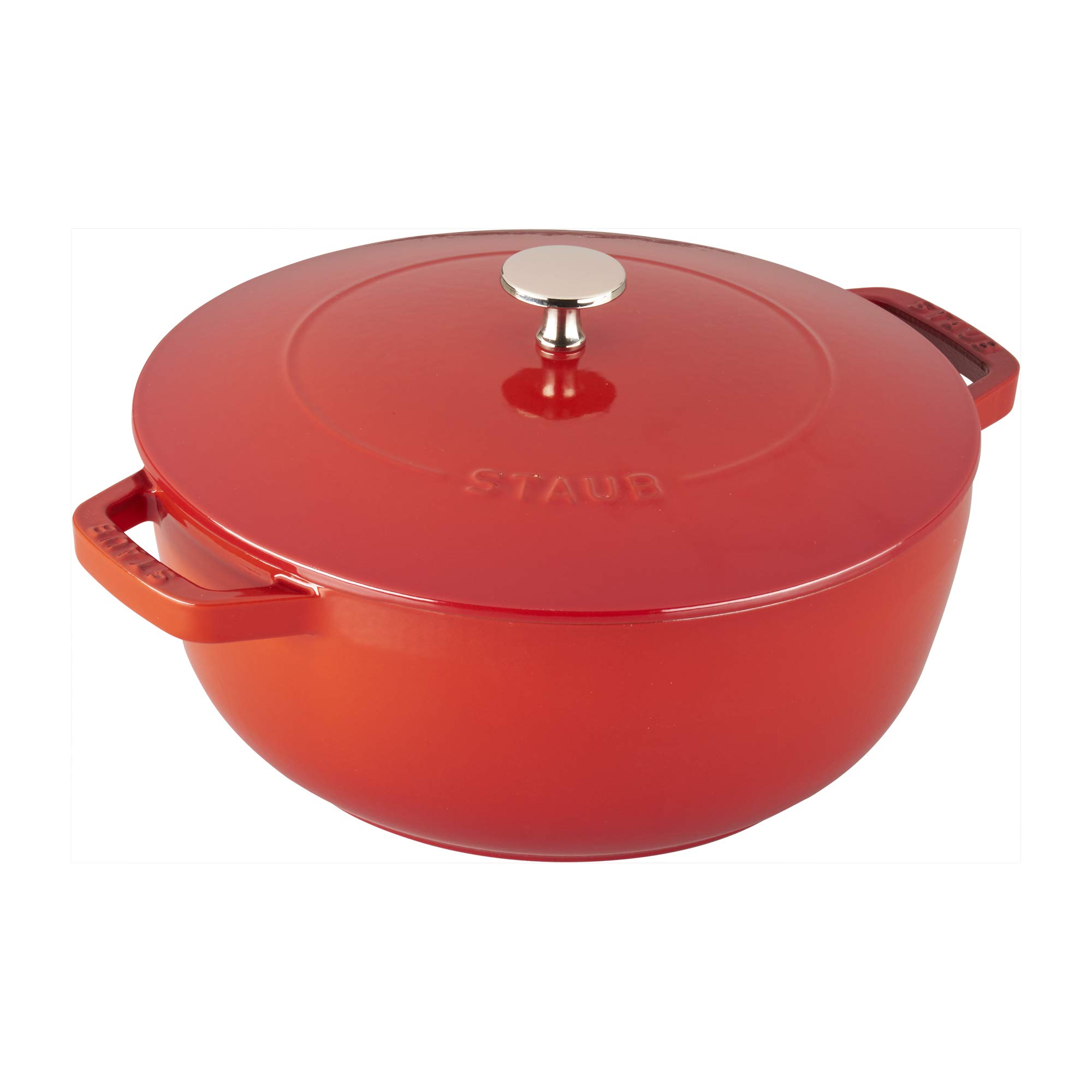 

Staub Cast Iron Quart Essential French Oven Red 11732406 3.75 3.75-Qt Вишня