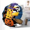 1pc Halloween Pikachu Witch Hat Automatic Opening and Closing Umbrella - Lightweight 3-Fold Design, Suitable for Fans, Travel, Daily Use, In