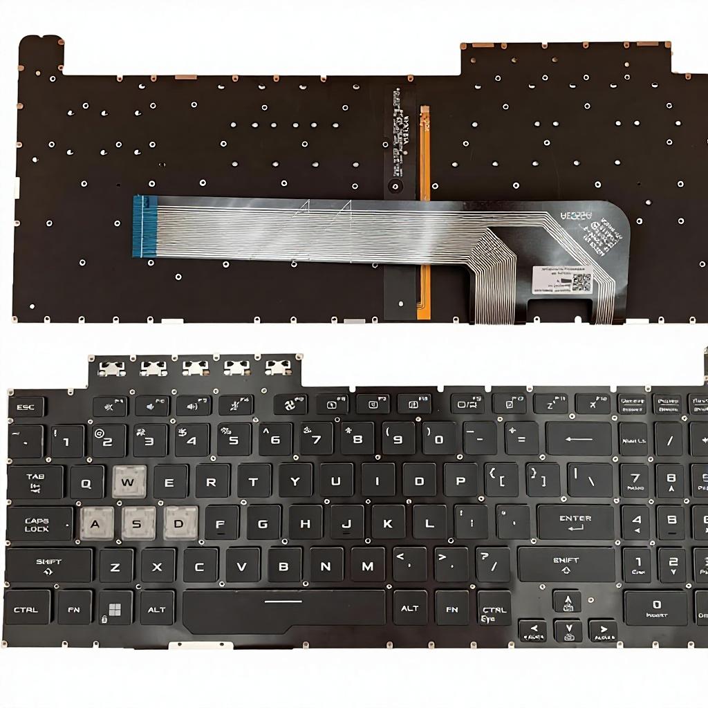 Laptop RGB Backlit Keyboard for TUF Gaming 8/F15/FX506 Series 661VUS00 t US Layout No&English чёрный