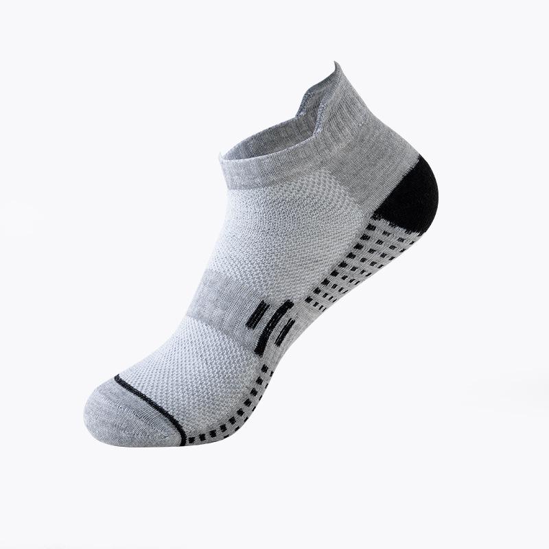 Men's Breathable Mesh Summer Socks - Casual Sports Style in Black, White, and Gray.