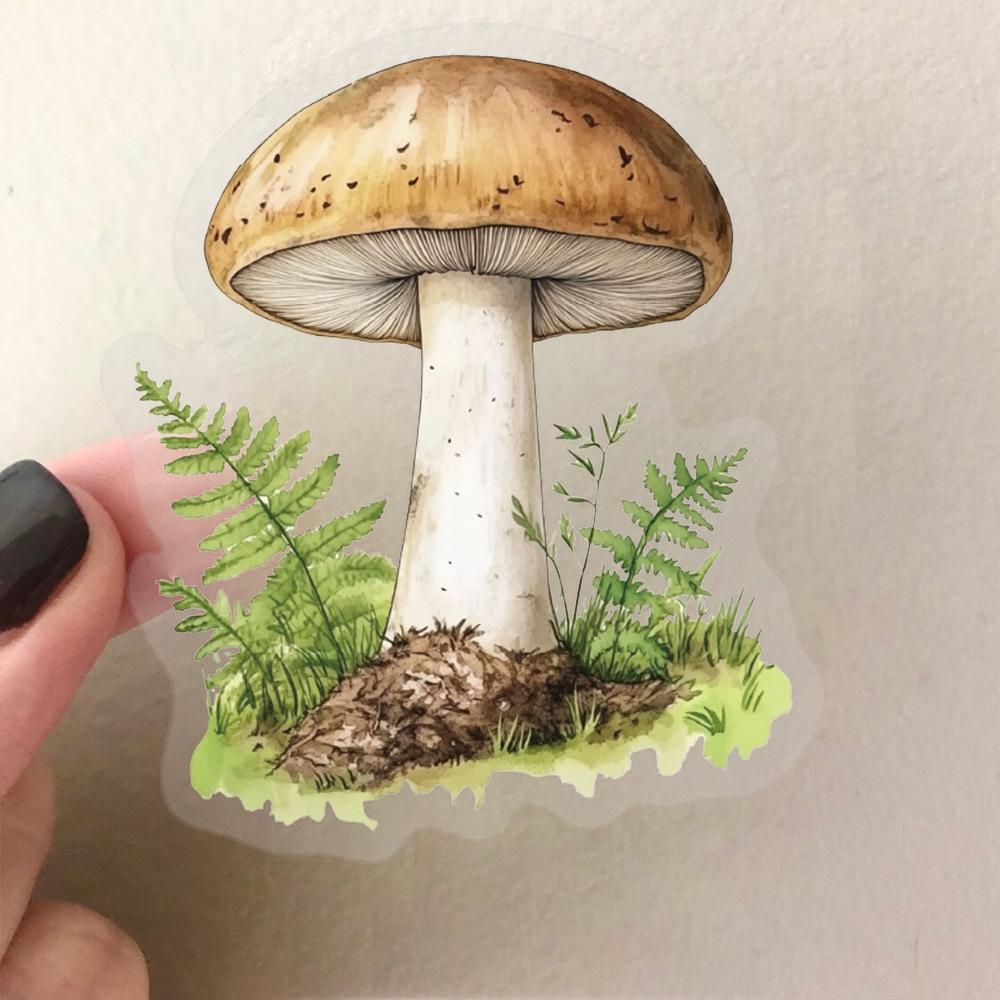 50pcs Kawaii Mushroom Stickers Nostalgia Cartoon Decals Laptops Luggage Diary Skateboards Cool Guitar Motorcycle Sticker
