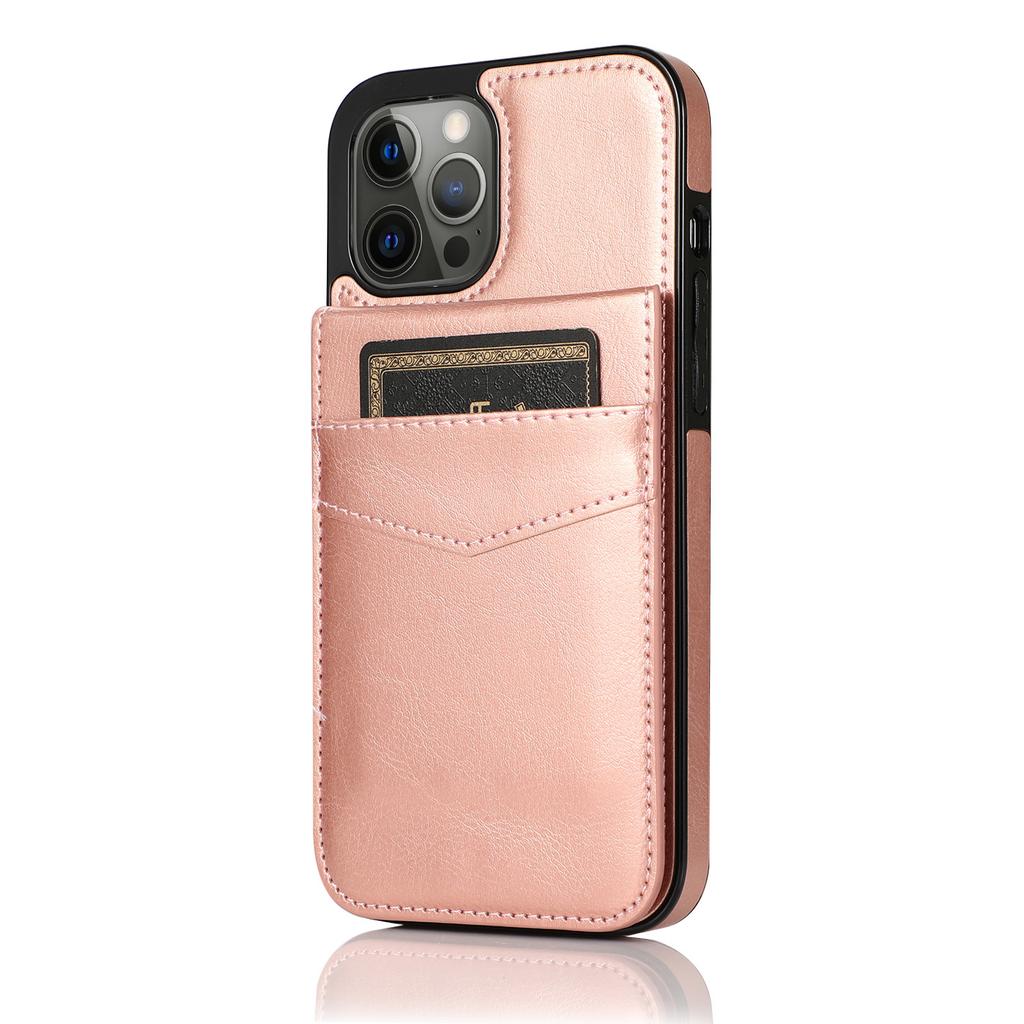 Flip Leather Cover for IPhone 16E 16 15 13 12 Mini 14 11 X XR XS Pro Max 7 8 Plus Wallet Case with Credit Card Holder Kickstand