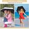 Sun & Rain Umbrellas Lightweight Compact Pocket Umbrella Windproof Folding Travel Umbrella with Storage Box Sunny Rainy Days