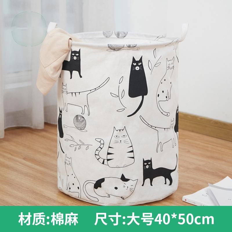 

Складний кошик для білизни Відро для зберігання Японська бавовняна лляна тканина Водонепроникна брудна білизна Кошик для зберігання іграшок Брудний одяг