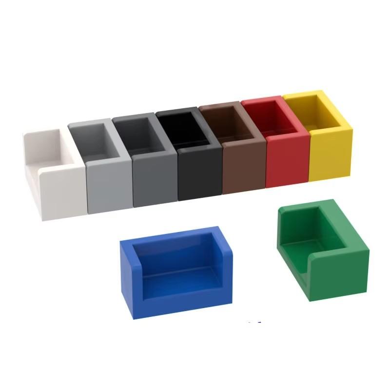 10Pcs 23969 Panel 1X2X1 Rounded Corner 2Sides Building Blocks MOC Accessories Compatible with Brick Children Toys