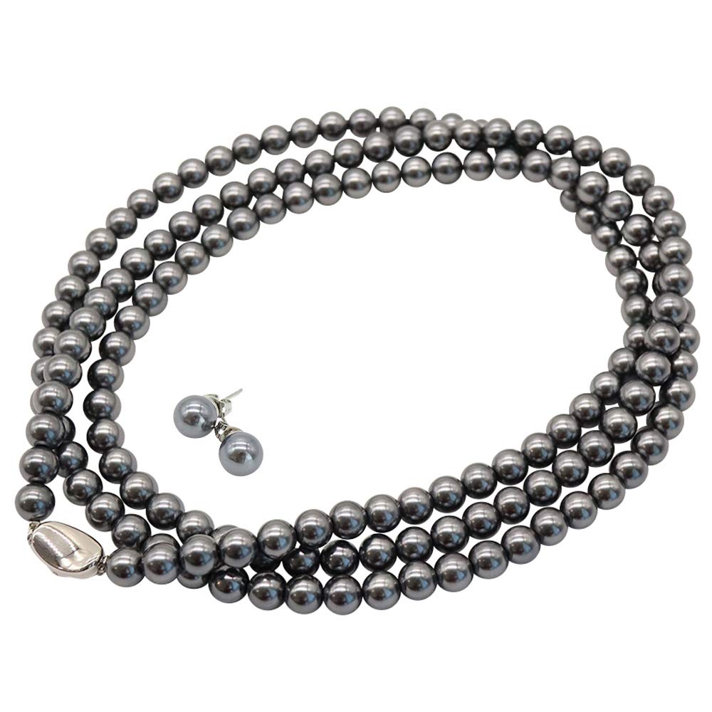 

Pearl Necklace 7mm 120cm White with Case Shell Pearl Pearl Entrance Ceremonies Hanadama Grade Natural Shell Core [Sakiya] Weddings, Funerals,