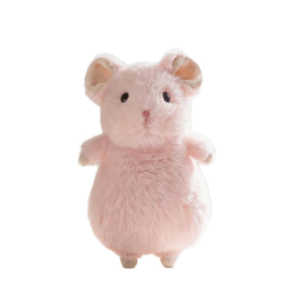 Knuffelig Zacht Fancy Rat Pluche Speelgoed Cartoon Dier Pluizig Gevuld Huisdier Rat Pluche 18cm Mini Grijs Wit Bruin Muis Pluche Hanger white