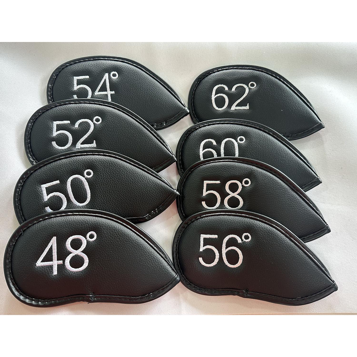 

Custom Magnetic Golf Iron Headcovers with Crocodile Pattern PU, Ball Cap