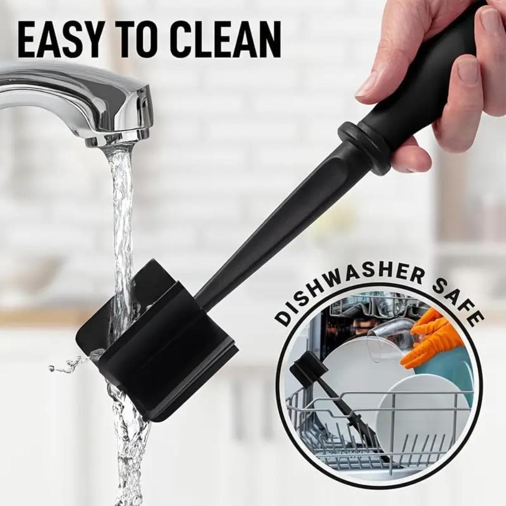 Handlicher Fleischhackzerkleinerer Vielseitiger Mischspatel Kartoffelstampfer Werkzeug für Hackfleisch Putenhackfleisch Hamburgerfleisch Kochwerkzeug